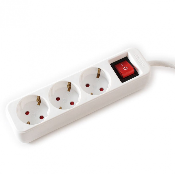 Imagine Prelungitor 3 prize 1.5m cu switch On/OFF Alb, Value 19.99.1076
