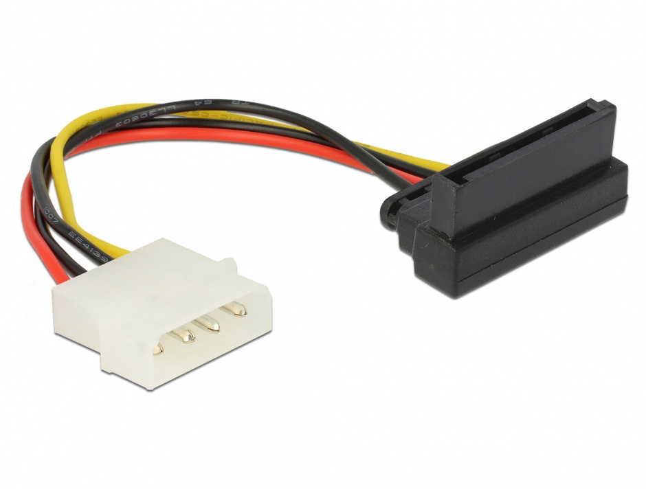 Imagine Cablu de alimentare SATA la Molex in unghi, Delock 60104
