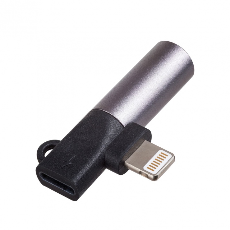 Imagine Adaptor Lightning la Lightning + jack 3.5mm T-M, AK-AD-63