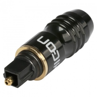 Conector de lipit Toslink tata metalic, HICON HI-TL01