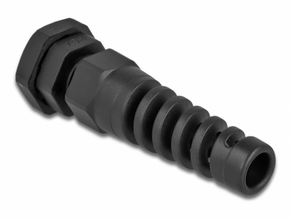 Garnitura de etansare a cablului PG7 cu protectie uzura Negru, Delock 60339