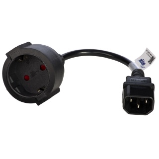 Cablu prelungitor pentru UPS IEC C14 la Schuko 0.15m, AK-PC-10A
