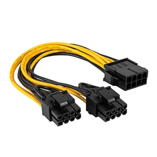Adaptor PCI Express 8 pini la 2 x 8 pini (6+2) T-M 0.15m, AK-CA-81